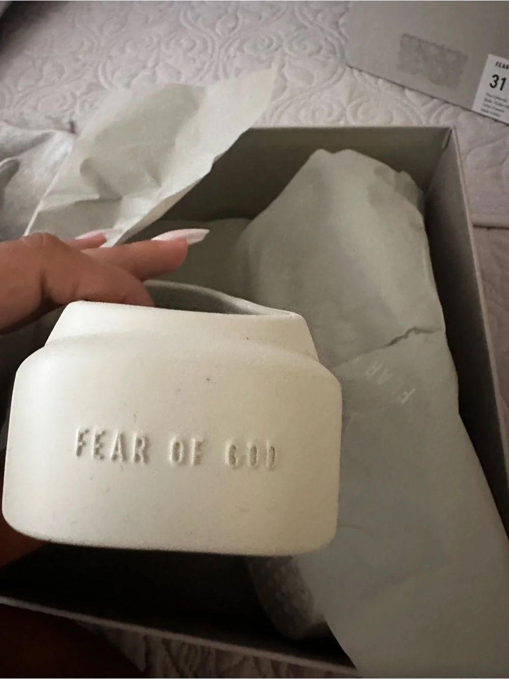 Kids Fear of God Slip ons
